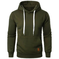 Mens Casual Hooded Collar Drawstring Hoodies Sweatshirts Long Sleeve Shirts Outdoor Streetwear Solid Color Lightweight Pullover Econic Blanks