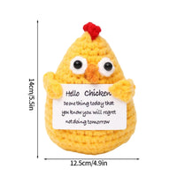 Crochet Positive Energy Doll Pocket Hug Mother's Day Gifts 2026 Handmade Knitted Ornament Handmade Crochet Doll Graduation Gifts Quick Pick Grocers