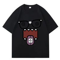 Domo Kun Funny Meme T Shirts Men's Women Clothes Classic Cotton Casual Tee Shirts Short Sleeve Summer T-shirt Tops Streetwear Quick Pick Grocers