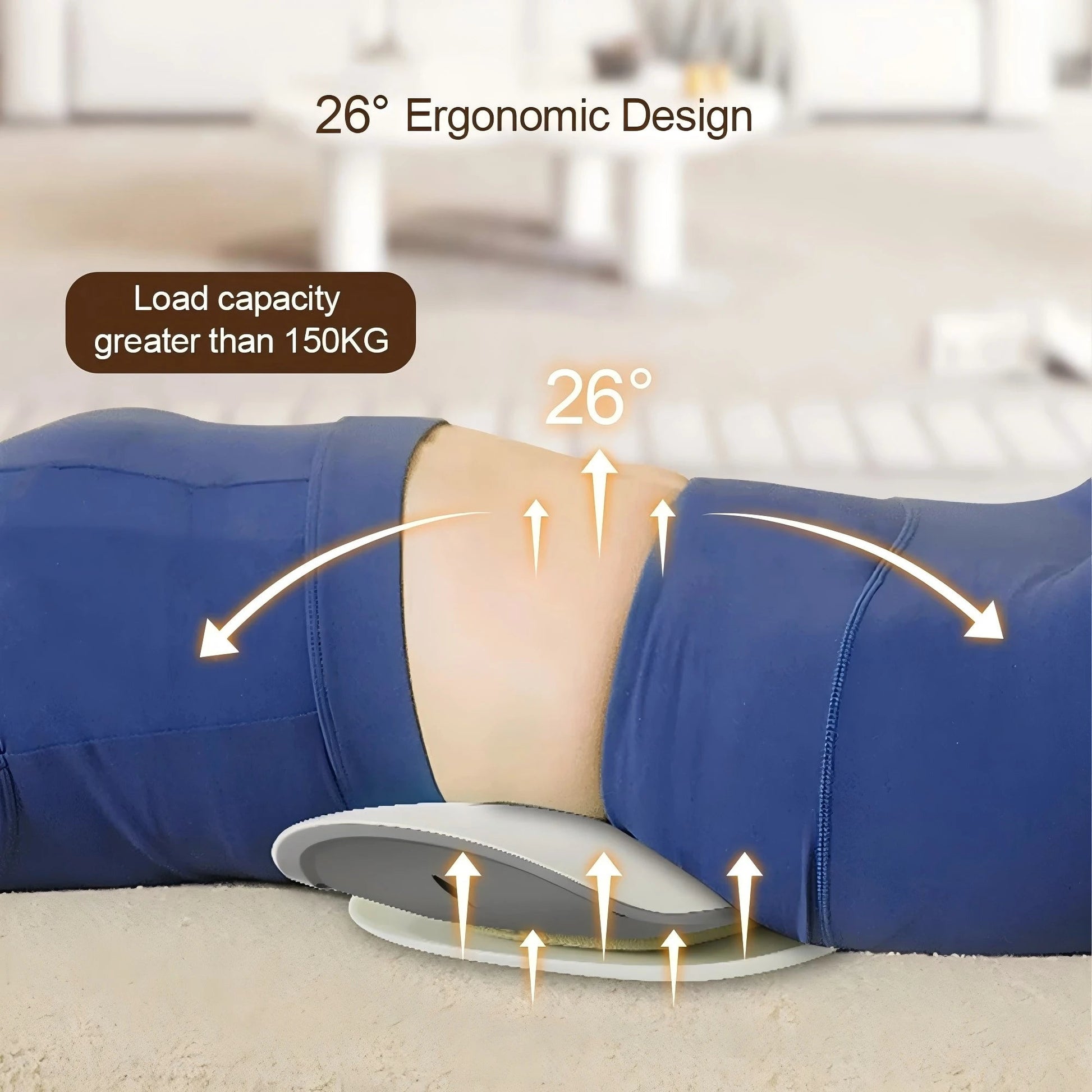 4 in 1 Lumbar Traction Device with Dynamic Airbag Traction Back Stretcher Adjustable Waist Back Massager for Muscle Relax Quick Pick Grocers