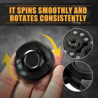 Stainless Steels 3 in 1 Fidget Spinner and Slider Combo with Click Button Metal Toy for Adult Stress Relief Econic Blanks