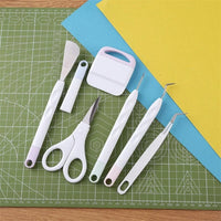 6pcs/set Craft Vinyl Weeding Tools Set Scrapbook DIY Silhouette Relief Carving Tool Kit For Cricut Maker Silhouettes Hand Tools Econic Blanks