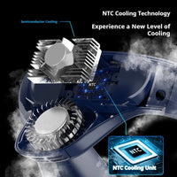 New Neck Air Conditioner Portable Neck Fan Rechargeable Semiconductor Cooling Bladeless Fan Outdoor Personal Fan Wearable Cooler Quick Pick Grocers