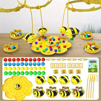 Little Bumblebee Multifunctional Board Game Puzzle Fishing Toys Interactive Educational Toys For Kids Christmas Gift Family Game Econic Blanks