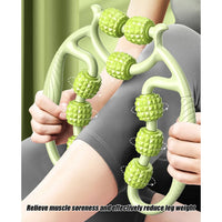 Massage Roller for Neck Thigh Calf and Leg, Personal Muscle Handheld Deep Tissue Trigger Point Foam Myofacial Tools Pro Recovery Purest Peak