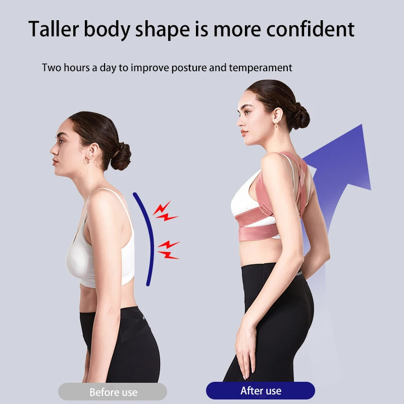Hunchback Corrector for Adults,invisible Posture Correction With Straps, Bent Waist, Chest and Neck Forward Tilt Correction Tool Econic Blanks
