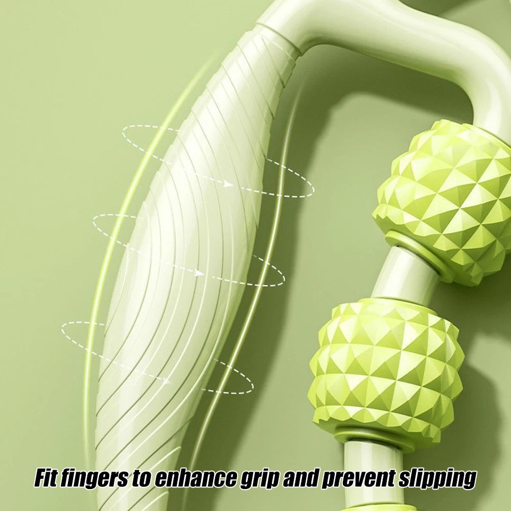 Massage Roller for Neck Thigh Calf and Leg, Personal Muscle Handheld Deep Tissue Trigger Point Foam Myofacial Tools Pro Recovery Purest Peak