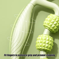 Massage Roller for Neck Thigh Calf and Leg, Personal Muscle Handheld Deep Tissue Trigger Point Foam Myofacial Tools Pro Recovery Purest Peak