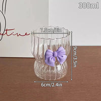 Glasses Cup Transparent Water Bottle Tumbler Whiskey Glass Drinkware Coffee Milk Juice Mug Cup Kitchen Accessory Stripe Cups 텀블러 Quick Pick Grocers