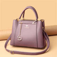2024 Luxury Women Designer 3 Layers Shoulder Crossbody Sac Ladies Large Capacity Leather Handbags Shopper Brand Messenger Totes Quick Pick Grocers