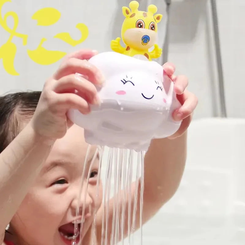 Baby Bath Toy, Bathing Cute Swimming Water Spraying Clouds Shower Bath Toy For Kids Water Playing Toy Econic Blanks
