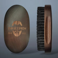 Gracemen Premium Boar Bristle Beard Brush Oval Wooden Handle Quick Pick Grocers