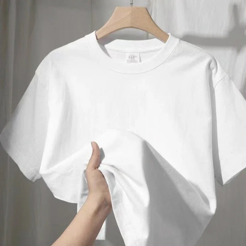 2025 New Trend Woman Cotton T-shirt Spring Summer Daily Casual Fashion O-neck Short Sleeve Top Female Home Outdoor Comfort Tees Quick Pick Grocers