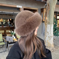 Furry Hats For Women, Autumn Winter Korean Style Warm Hats, Solid Color Flattering Mongolian Hats, Thickened Winter Outfits Purest Peak