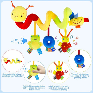 Cute Activity Musical Spiral Crib Stroller Car Seat Travel Hanging Toys Baby Boys Girls Rattles Toy Econic Blanks