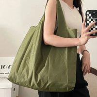 Ultra Lightweight & Compact Grocery Bag - Fold into Pocket, Eco-Friendly Shopping Tote with Zipper Quick Pick Grocers