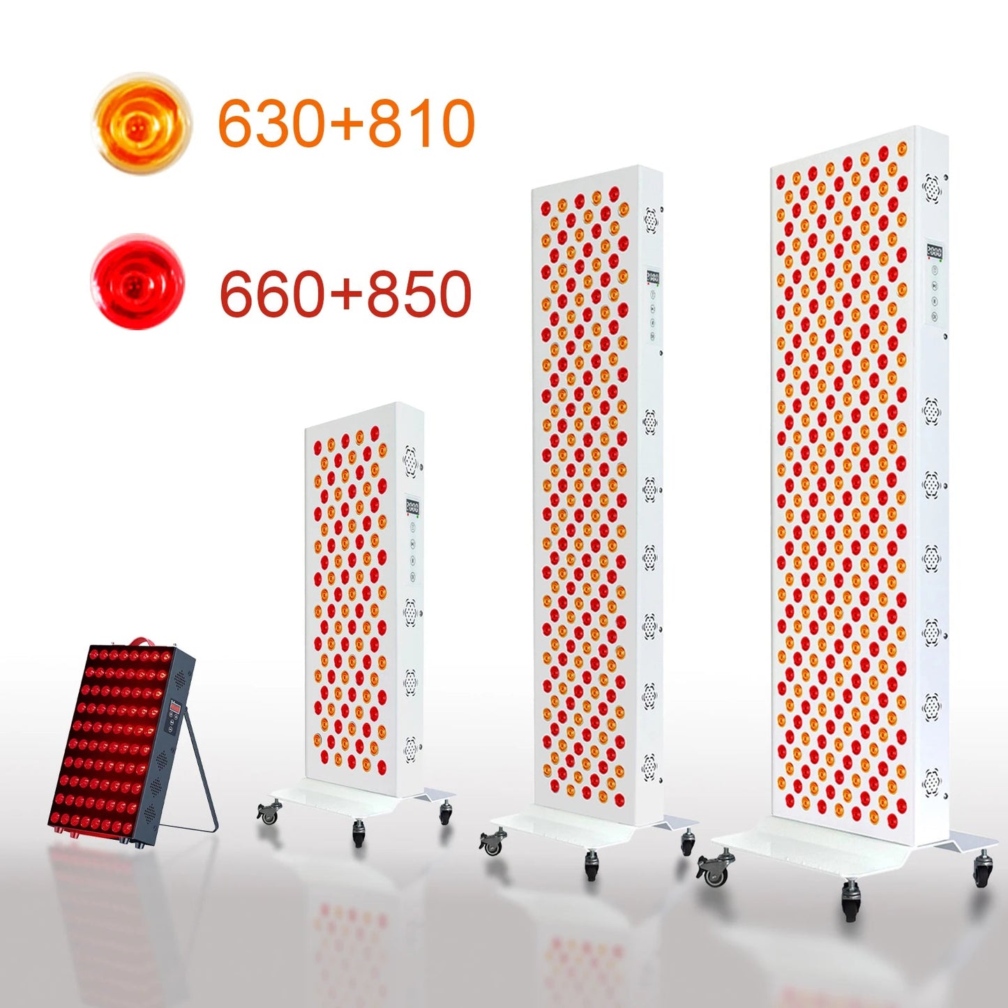 Dual Chip Red Light Therapy Panel Lamp 630nm 660nm Near Infrared Therapy Light 810nm 850nm LED Beauty Devices for Face and Body Quick Pick Grocers