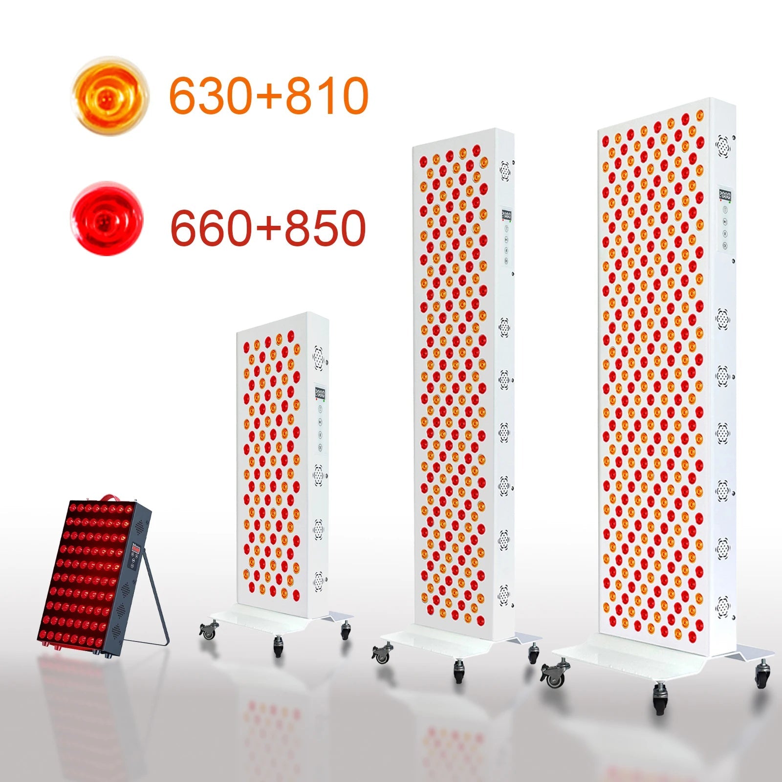 Dual Chip Red Light Therapy Panel Lamp 630nm 660nm Near Infrared Therapy Light 810nm 850nm LED Beauty Devices for Face and Body Quick Pick Grocers