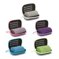 Quick Drying Cooling Towel Soft Breathable Chilly Sweat Absorption Cold Towel with Storage Box Sports Running Yoga Gym Club Quick Pick Grocers