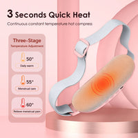 Electric Heating Pad Menstrual Cramp Massager Belt Women Period Care Hot Compress Device Vibration Abdominal Ulter Warmer Belt Quick Pick Grocers