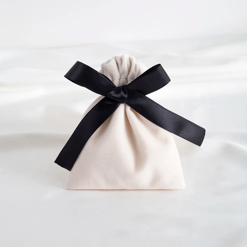10pcs Green Jewelry Velvet Bag Ribbon Bowknot Pouches Gift Display Packing Storage Wedding Favors Travel Candy Drawstring Pocket Purest Peak