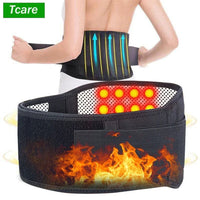 Tcare M - 4XL Adjustable Tourmaline Self Heating Magnetic Therapy Back Waist Support Belt Lumbar Brace Massage Band Health Care Purest Peak
