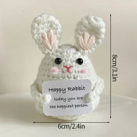 Crochet Positive Energy Doll Pocket Hug Mother's Day Gifts 2026 Handmade Knitted Ornament Handmade Crochet Doll Graduation Gifts Quick Pick Grocers