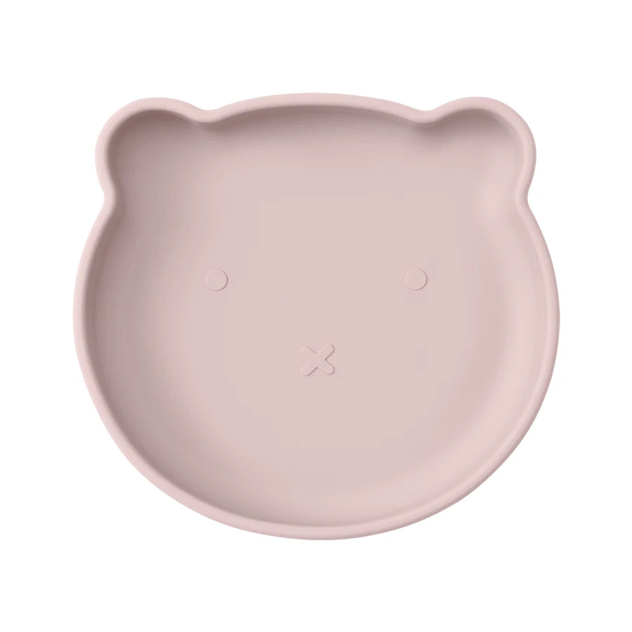 1PC Silicone Baby Dishes Suction Dining Plate Cartoon Bear Shape Baby Plates Eating Training Baby Food Storage Kids Tableware Purest Peak