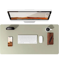 Large Mouse Pad,Office Desk Mat, Leather Desk Pad Protector, Non-Slip PU Leather Desk Blotter, Laptop Desk Pad Econic Blanks