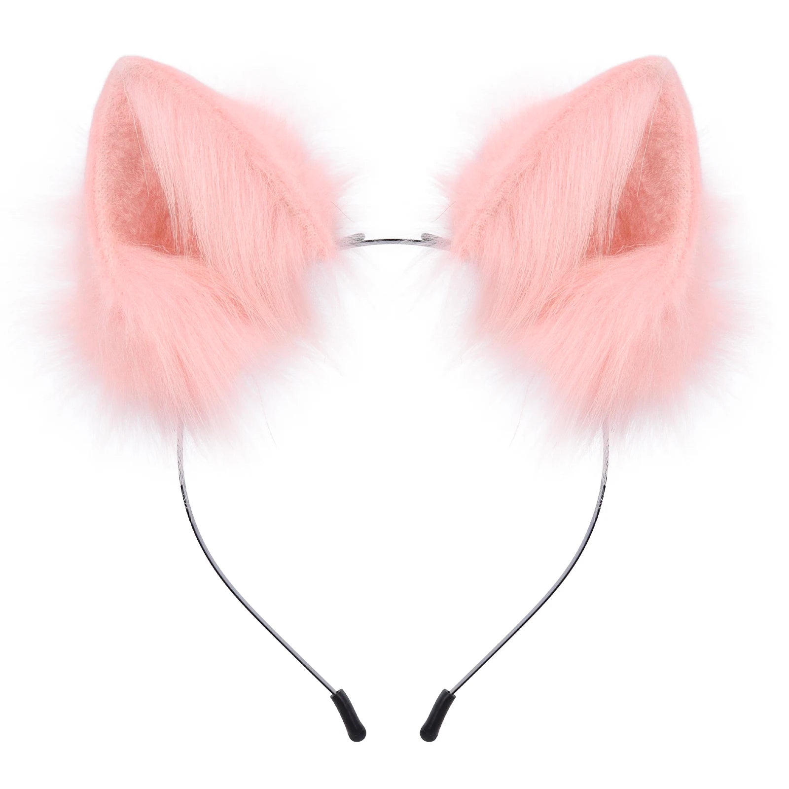 Handmade Faux Fur Animal Ears Headband Furry Cat Fox Ear Hairhoop Headwear Costume Accessory for Cosplay Masquerade Quick Pick Grocers