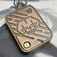 Fidget Spinner KK Pop Fingertip Gyro Solution Pressure Reduction Toy Push Poker Push Card EDC stainless Steel Toys Adult Gifts Econic Blanks