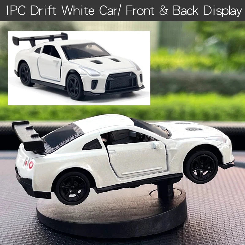 Drift Car Dashboard Toy Model – Swing Turning Sports Car Ornament, Fun Dashboard Decoration for Men & Car Interior Accessories Econic Blanks