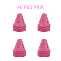 20/40/60 PCS Colorful Windproof Skate Marker Cones Roller Football Marking Cup Soccer Training Equipment Quick Pick Grocers