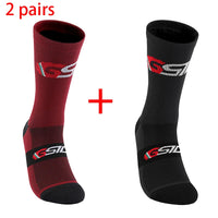 2pairs 2023 New Cycling Socks Bike Nurse Compression Road Bike Running Mtb Knee-high White Sports Funny Brand Black Quick Pick Grocers