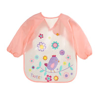 Waterproof EVA Full Sleeve Baby Bibs Children Apron Long Sleeve Feeding Smock Kids Eating Breastplate Infant Scarf Clothing Quick Pick Grocers
