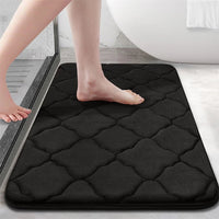 Homaxy Super Absorbent Bath Mat Memory Foam Carpet Non-Slip Toilet Bathroom Rug Soft Living Room Bedroom Shower Decor Foot Rug Quick Pick Grocers