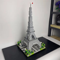 Eiffel Tower Paris Architectural Micro Mini Model Building Blocks Toy : Enhance Your Office Decor, Boost Hand Skills Gift Quick Pick Grocers