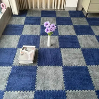10Pcs 30*30CM Creative Plush Puzzle Foam Floor Mat Puzzle Carpet Warm Playmat Interlocking Exercise Tiles Fluffy Area Rugs Quick Pick Grocers