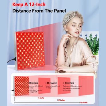 LED Red Light Therapy Panel Lamp for Facial Anti Aging Skin Care Beauty 225 LED Light Body Pain Relief Physical Therapy Tools Quick Pick Grocers