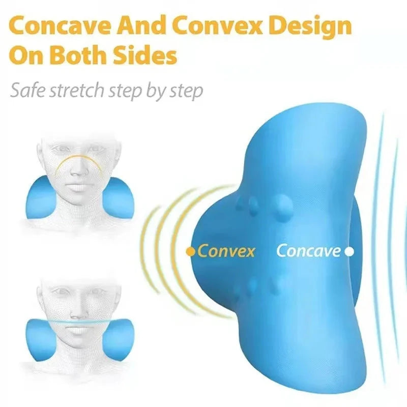 Neck Stretcher Shoulder Cervical Chiropractic Traction Device Head Back Body Massager Massage Pillow Econic Blanks