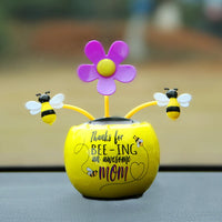 Solar Automatic Swing Solar Flower Car Ornaments