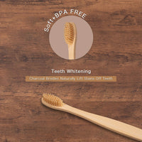 10Pcs Colorful Toothbrush Natural Bamboo Tooth Brush Sets Soft Bristle Charcoal Teeth Eco Bamboo Toothbrushes Dental Oral Care Econic Blanks