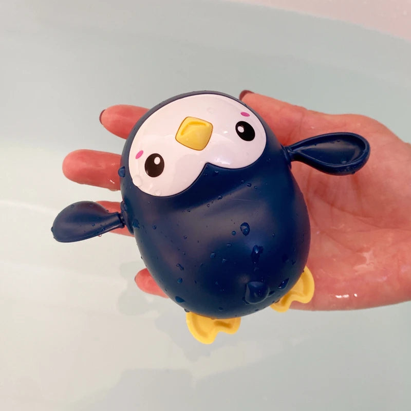 Baby Bath Toys Bathing Cute Swimming Turtle Whale Pool Beach Classic Chain Clockwork Water Toy For Kids Water Playing Toys Econic Blanks