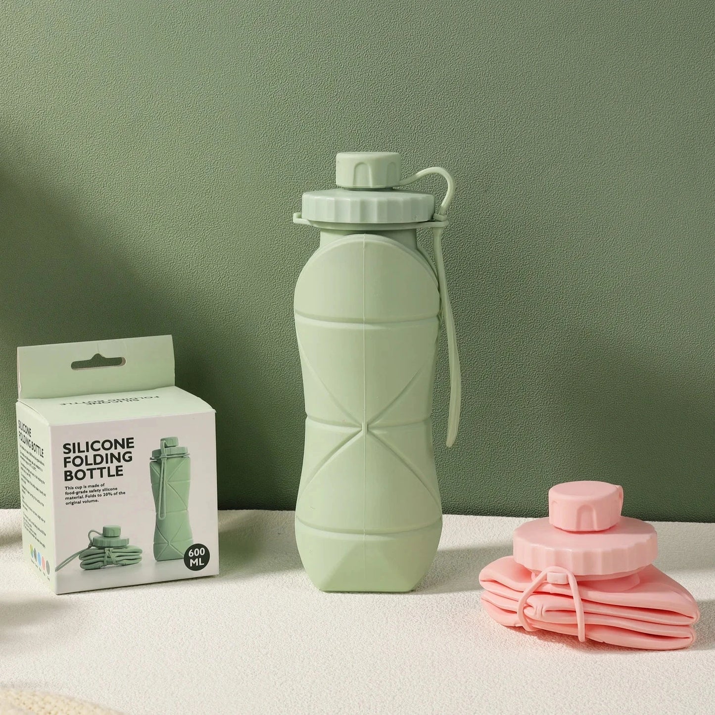New Creative Silicone Folding Water Cup Outdoor Portable and Scalable Water Cup Sports Water Bottle Travel Water Cup Handy Cup Econic Blanks