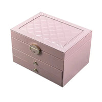 High-End Multi-Layer Drawer-Type Jewelry Box Household Large Capacity Earring Storage Organizer with Oxidation Finish Purest Peak