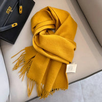 Winter Narrow Scarf 28 Color 100% Wool Scarf Hot Selling Solid Color Scarf Men's and Women's Universal Warm and Cold proof Scarf Quick Pick Grocers