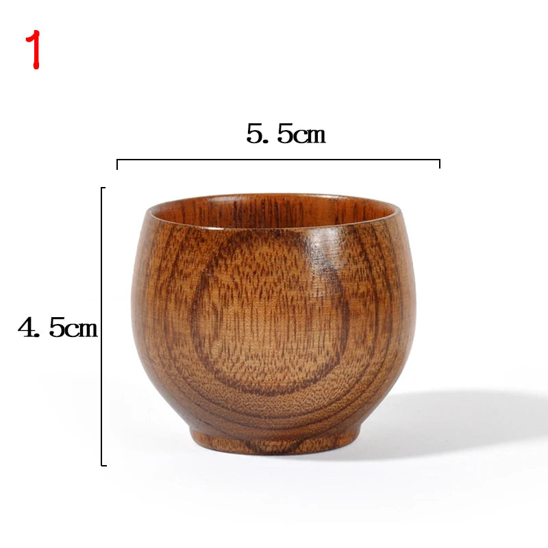 Wooden Big Belly Cups Handmade Natural Spruce Wood Cups Beer Tea Coffee Milk Water Cup Kitchen Bar Drinkware for Kitchen Quick Pick Grocers