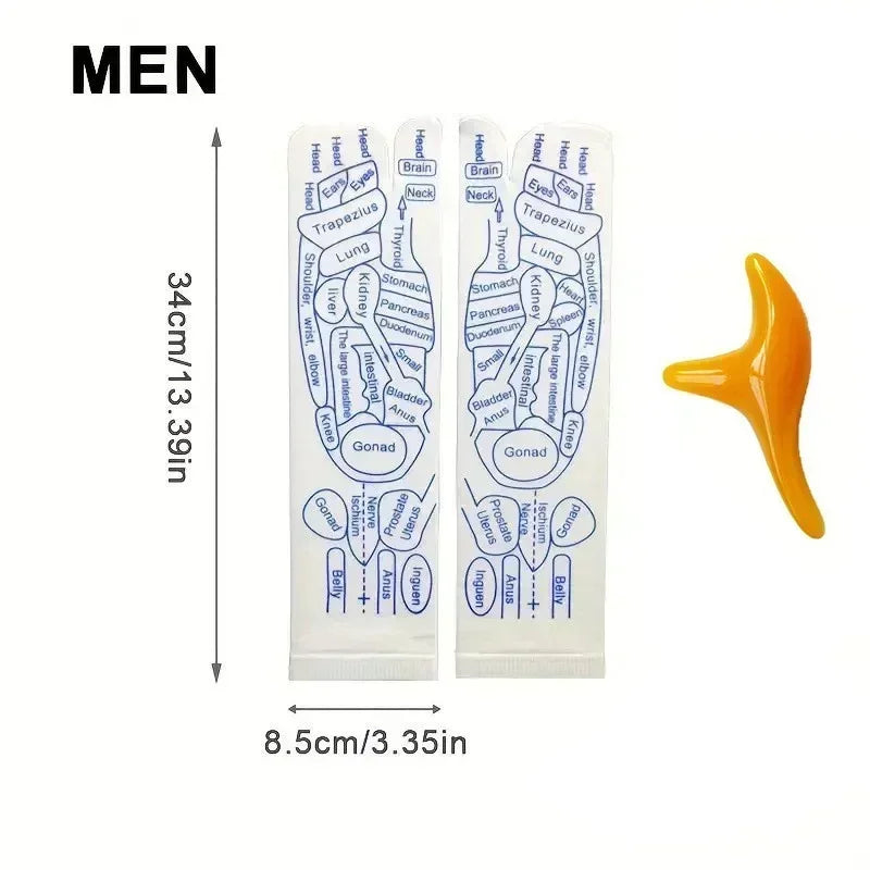 Physiotherapy Foot Care Massage Relieve Tired Feet Sock Acupressure Foot Massager Reflexology Socks Foot Acupoint Massage Tool Quick Pick Grocers