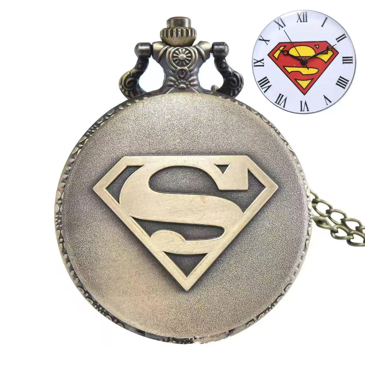 1 piece of retro fashion Halloween triangle captain retro pocket watch creative necklace watch pocket watch Quick Pick Grocers