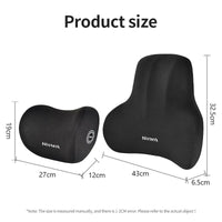 Memory Foam Car Neck Cushion Car Lumbar Support For Car Supplies Universal Neck Pillow Waist Cushion Car Seat Car Accessories Econic Blanks